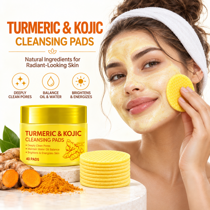 💛Turmeric Kojic Acid Facial Cleansing Skincare Pads