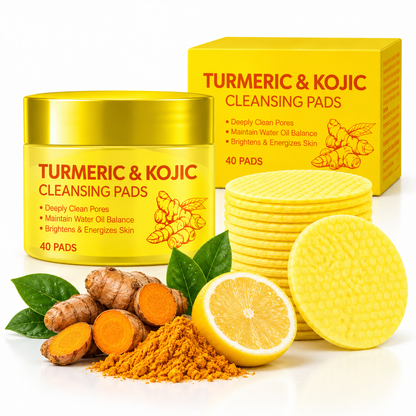 💛Turmeric Kojic Acid Facial Cleansing Skincare Pads