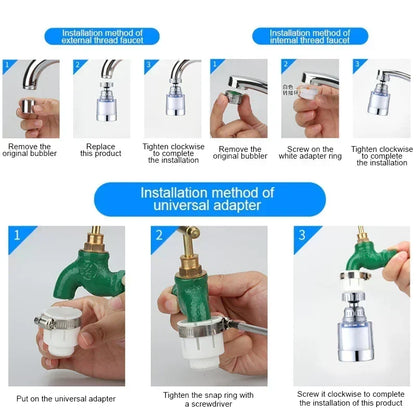 Pressurized Splash‑proof Filter Faucet Nozzle
