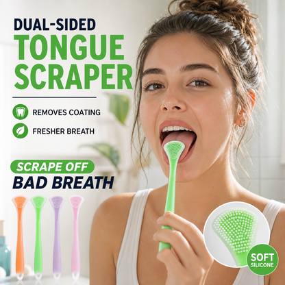 Clean Tongue Instantly! 3-in-1 Silicone Scraper