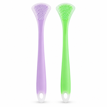 Clean Tongue Instantly! 3-in-1 Silicone Scraper