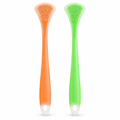 Clean Tongue Instantly! 3-in-1 Silicone Scraper